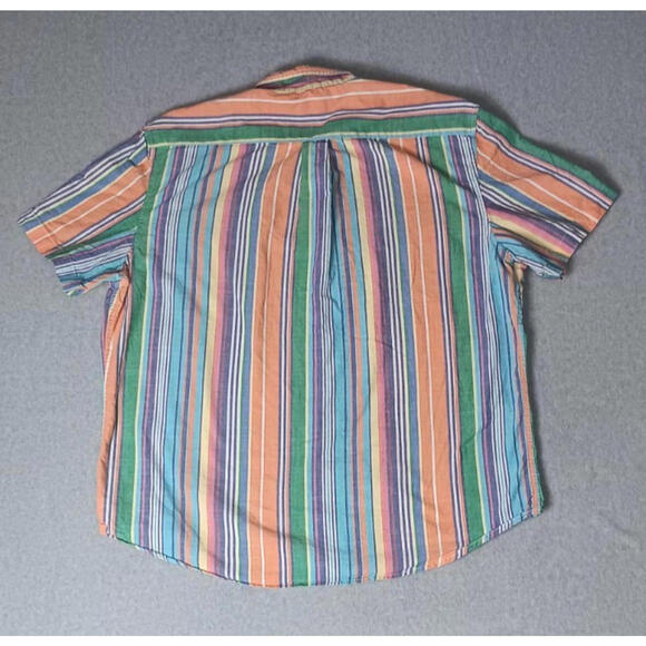Vintage U.S. Polo Assn Button Up Shirt Mens Size 2XL Multicolored Stripes Collar - Picture 10 of 10